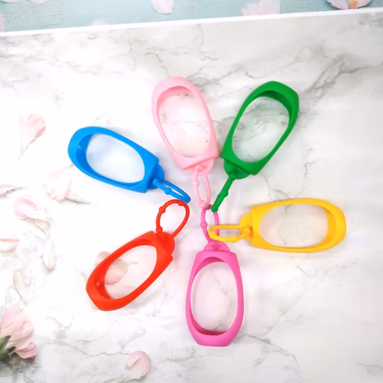 50 Ml Oval Shape Silicone Rubber Hand Sanitizer Bottle Holder Silicone Hand Sanitizer Bottle Sleeve