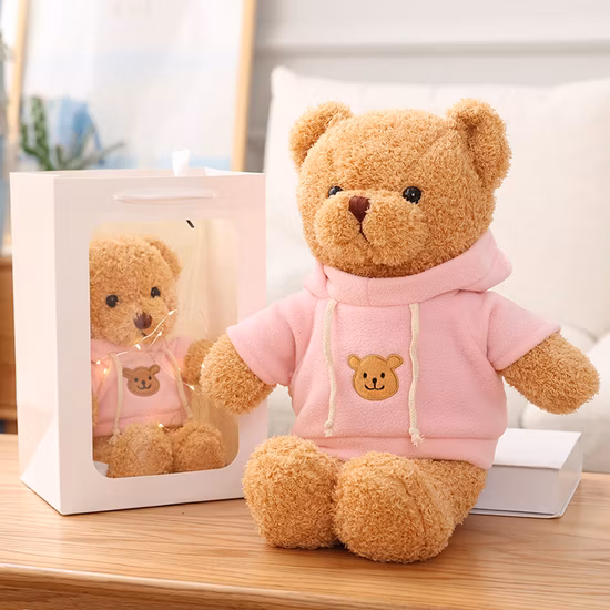 Luminous Heart Bear Plush Toy Large Hug Teddy Bear Valentine′ S Day Gift 60cm